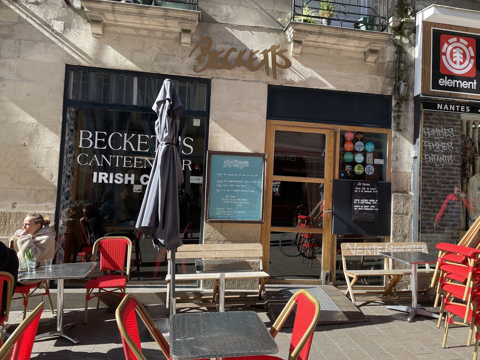 Le Beckett's, restaurant à Nantes